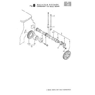 FIG 8. CAMSHAFT & IDLE GEAR