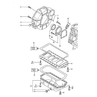 FIG 3. FLYWHEEL HOUSING & OIL SUMP