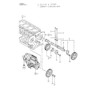 FIG 7. CAMSHAFT & DRIVING GEAR