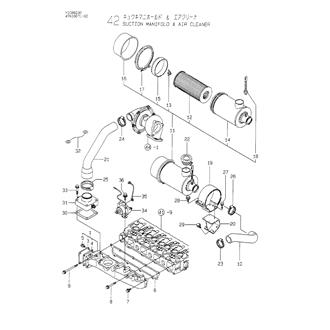 FIG 42. SUCTION MANIFOLD & AIR CLEANER