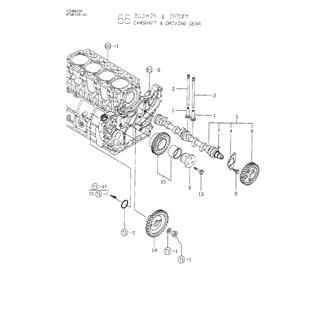 FIG 66. CAMSHAFT & DRIVING GEAR