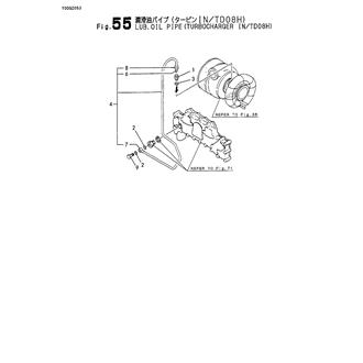 FIG 55. LUB.OIL PIPE(TURBOCHARGER IN/T
