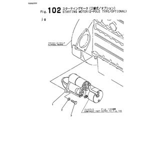 FIG 102. STARTING MOTOR(2-POLE TYPE/OPT