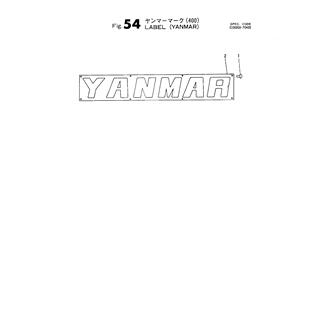 FIG 54. LABEL (YANMAR)