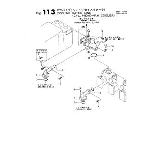 FIG 113. C.W.LINE (CYL.HEAD-F.W.COOLER)