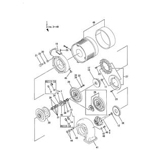 FIG 242. TURBINE(INNER PARTS)(RU110-1A)