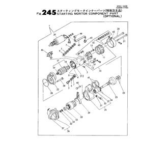 FIG 245. STARTING MOTOR COMPONENT PART (OPTIONAL)