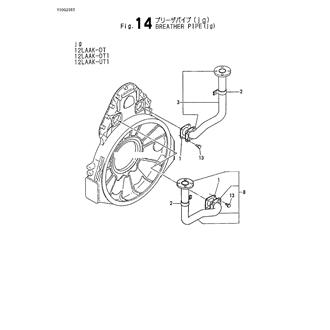 FIG 14. BREATHER PIPE(JG)(JG 12LAAK-DT 12LAAK-DT1 12LAAK-UT1)