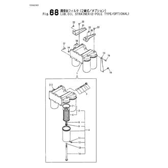 FIG 68. LUB.OIL STRAINER(2-POLE TYPE/OPTIONAL)