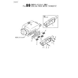 FIG 99. COOLING FRESH WATER THERMOSTAT