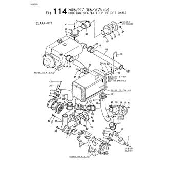 FIG 114. COOLING SEA WATER PIPE(OPTIONAL)(12LAAK-UT1)