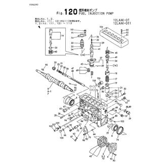 FIG 120. FUEL INJECTION PUMP(12LAAK-DT 12LAAK-DT1)