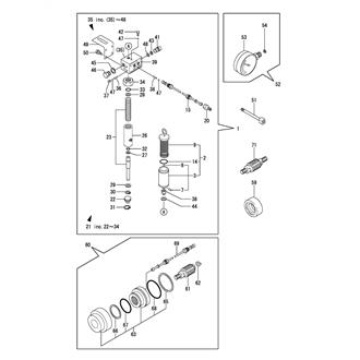 FIG 17. HYDRAULIC PUMP & PRESSURE GAUGE(OPTIONAL)(FROM JULY 1988)