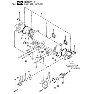 FIG 22. LUB. OIL COOLER