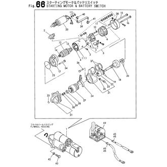 FIG 66. STARTING MOTOR & BATTERY SWITCH