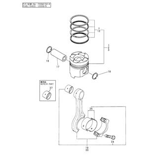 FIG 22. PISTON & COONECTING ROD