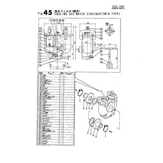 FIG 45. SEA WATER STRAINER(TWIN TYPE)