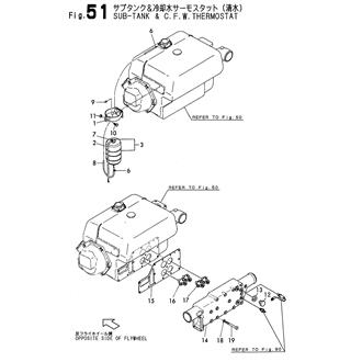 FIG 51. SUB TANK & C,W,F,THERMOSTAT