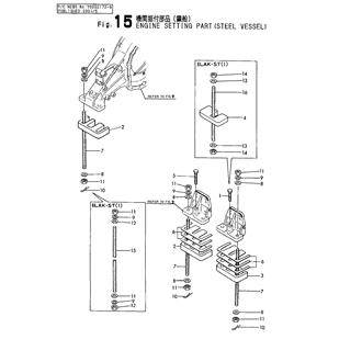 FIG 15. ENGINE SETING PART(STEEL VESSEL)