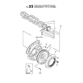 FIG 32. CRANKSHAFT & FLYWHEEL