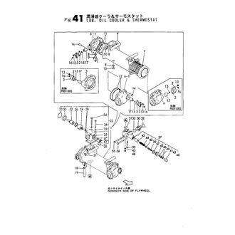 FIG 41. LUB. OIL COOLER & THERMOSTAT