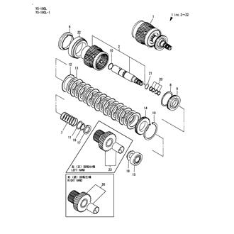 FIG 6. SUPPORT SHAFT(IN)(YX-180L)