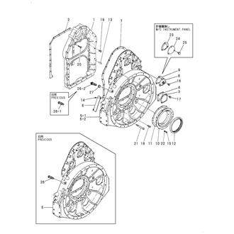 FIG 3. GEAR HOUSING & FLYWHEEL HOUSING