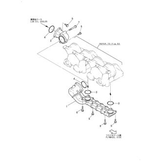 FIG 62. LUB.OIL PIPE(L.O.STRAINER-COOLER)(PREVIOUS)