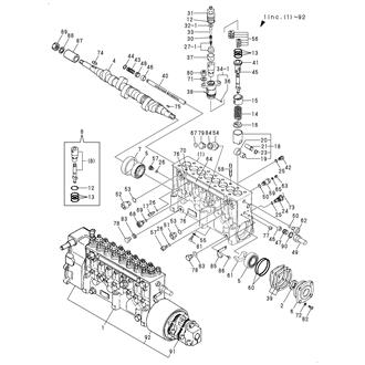 FIG 84. FUEL INJECTION PUMP(R-SIDE,W/O DAMPING VALVE)