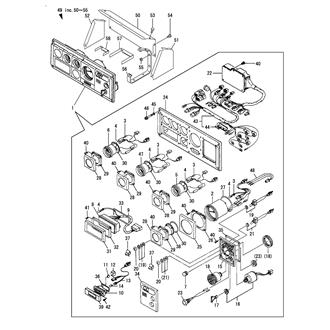 FIG 120. INSTRUMENT PANEL(ELECTRIC TYPE)(PREVIOUS)(OPTIONAL)