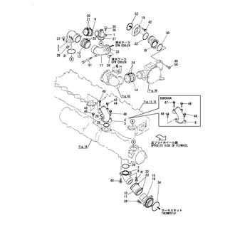 FIG 48. COOLING PIPE(FRESH WATER)(FROM 1986.3)