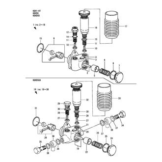 FIG 51. FUEL FEED PUMP COMPONENT PARTS