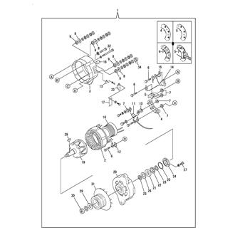FIG 67. GENERATOR COMPONENT PARTS(6GHD50/6GHD50A)