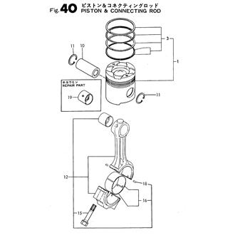 FIG 40. PISTON & CONNECTING ROD