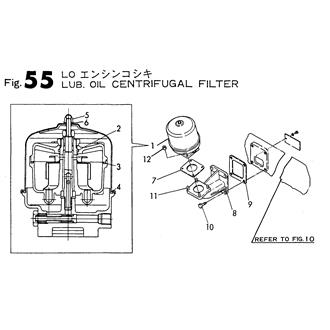 FIG 55. LUB. OIL CENTRIFUGAL FILTER