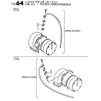 FIG 64. LUB. OIL LINE-SPACER(TURBOCHARGER)