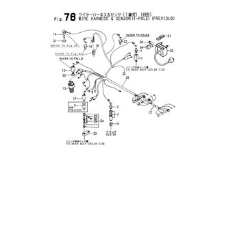 FIG 76. WIRE HARNESS & SENSOR(1-POLE TYPE)(PREVIOUS)