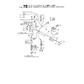 FIG 75. WIRE HARNESS & SENSOR(1-POLE TYPE)(PREVIOUS)