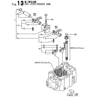 FIG 13. SUC./EXH. ROCKER ARM