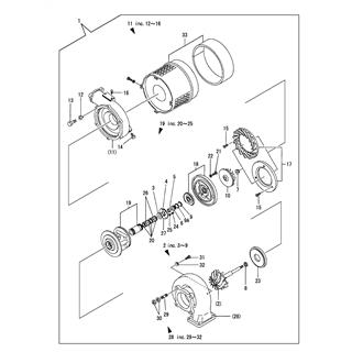 FIG 20. TURBINE(INNER PARTS)(RU110)