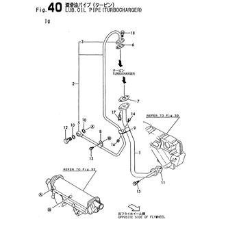 FIG 40. LUB. OIL LINE(TURBOCHARGER)