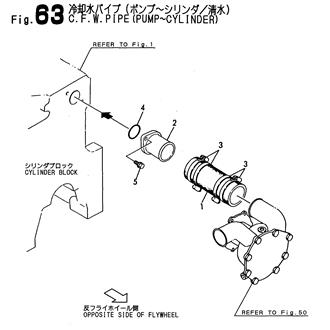 FIG 63. COOLING FRESH WATER PIPE(PUMP-CYLINDER)