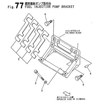 FIG 77. FUEL INJECTION PUMP BRACET