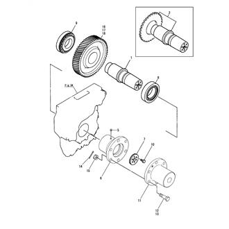 FIG 24. (7B)OUTPUT SHAFT & COUPLING(YX-120L-5)