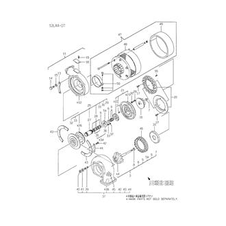 FIG 6. PARTS OF RU110 TURBOCHARGER