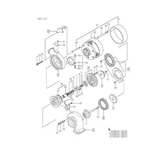 FIG 1. PARTS OF RU110 TURBOCHARGER