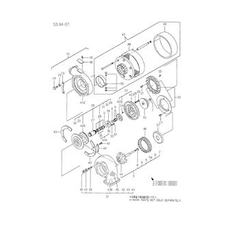 FIG 7. PARTS OF RU110 TURBOCHARGER