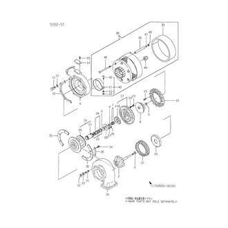 FIG 19. PARTS OF RU120 TURBOCHARGER