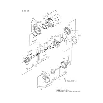 FIG 22. PARTS OF RU130 TURBOCHARGER