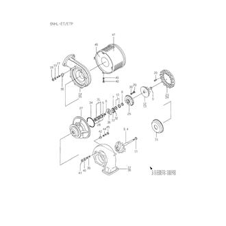 FIG 27. PARTS OF RU140 TURBOCHARGER